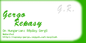 gergo repasy business card