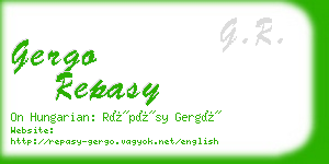 gergo repasy business card